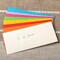 50-Pack #10 Business Envelopes 4.13x9.49” – V Flap, 10 Colors for Office & Mailing